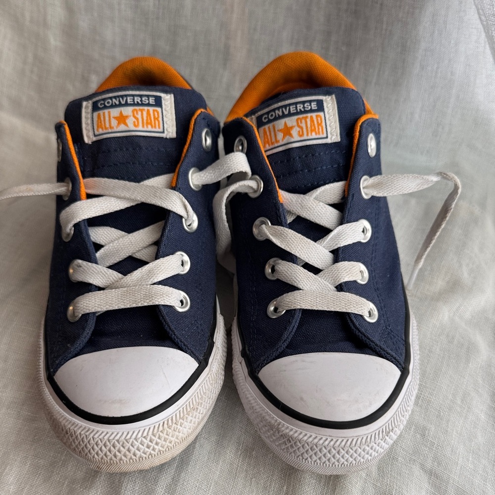 Converse Kids Sneakers in Navy and Orange